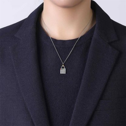 YISIXICI XL13140004 Code Of Happiness Necklace S925 Silver Neck Jewelry Birthday Gift for Girlfriend