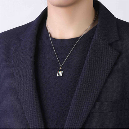 YISIXICI XL13140004 Code Of Happiness Necklace S925 Silver Neck Jewelry Birthday Gift for Girlfriend