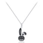 YISIXICI XL13140030 Zirconia Rabbit Pendant Necklace S925 Silver Neck Jewelry Gift