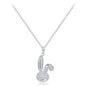 YISIXICI XL13140030 Zirconia Rabbit Pendant Necklace S925 Silver Neck Jewelry Gift