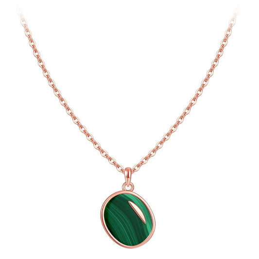 YISIXICI XL13140028 Malachite Pendant Necklace Neck Jewelry Birthday Gift