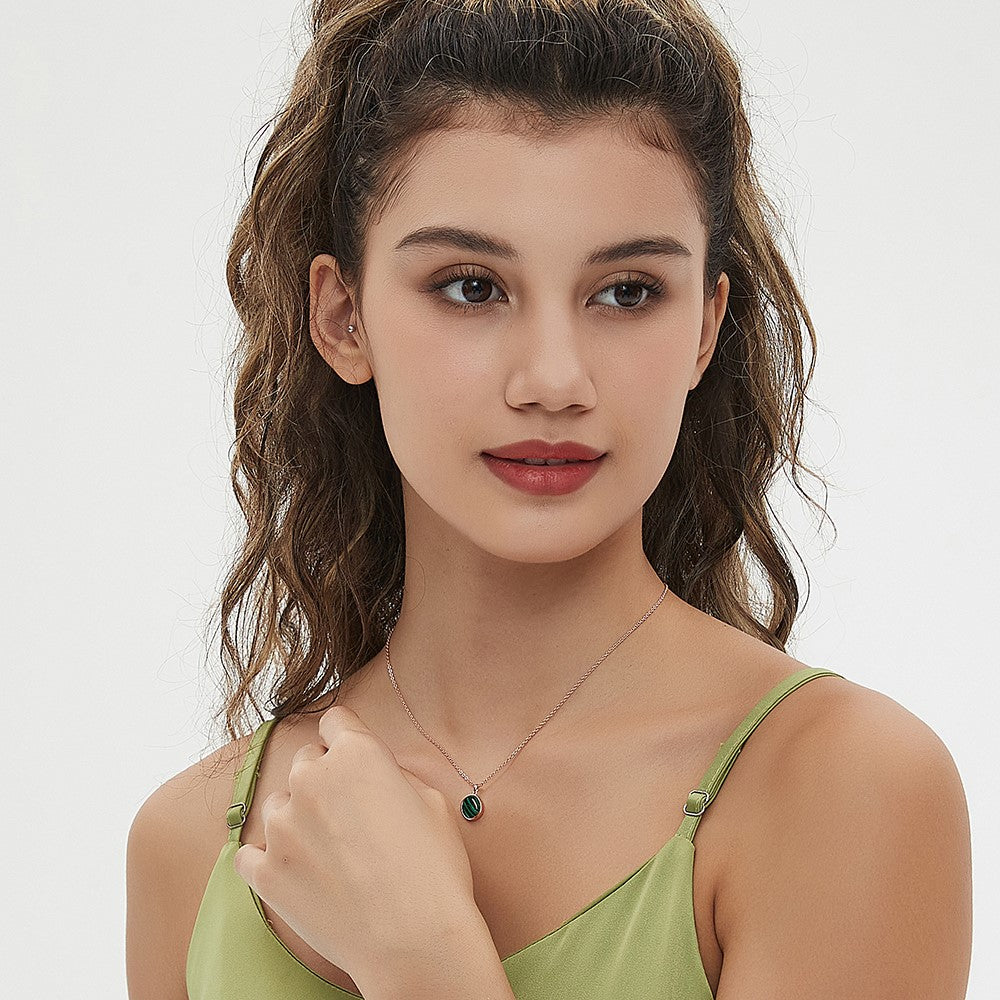 YISIXICI XL13140028 Malachite Pendant Necklace Neck Jewelry Birthday Gift
