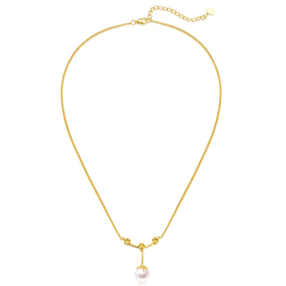 YISIXICI XL13140014 Pearl Pendant Necklace S925 Silver Neck Jewelry Women's Birthday Gift
