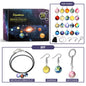 DOWMOO 24PCS DIY Universe Galaxy Pendant Jewelry Set Calendar Gift Box Necklace Bracelet Earrings Accessories
