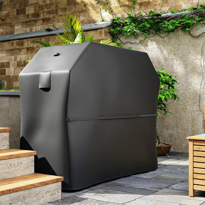 Grillabdeckung BBQ Abdeckung Gasgrill Abdeckhaube Mit Klettverschlüs