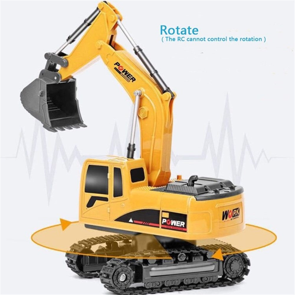 1:24 Wireless Remote Control Excavator 2.4G Six-Way Alloy Excavator Gift