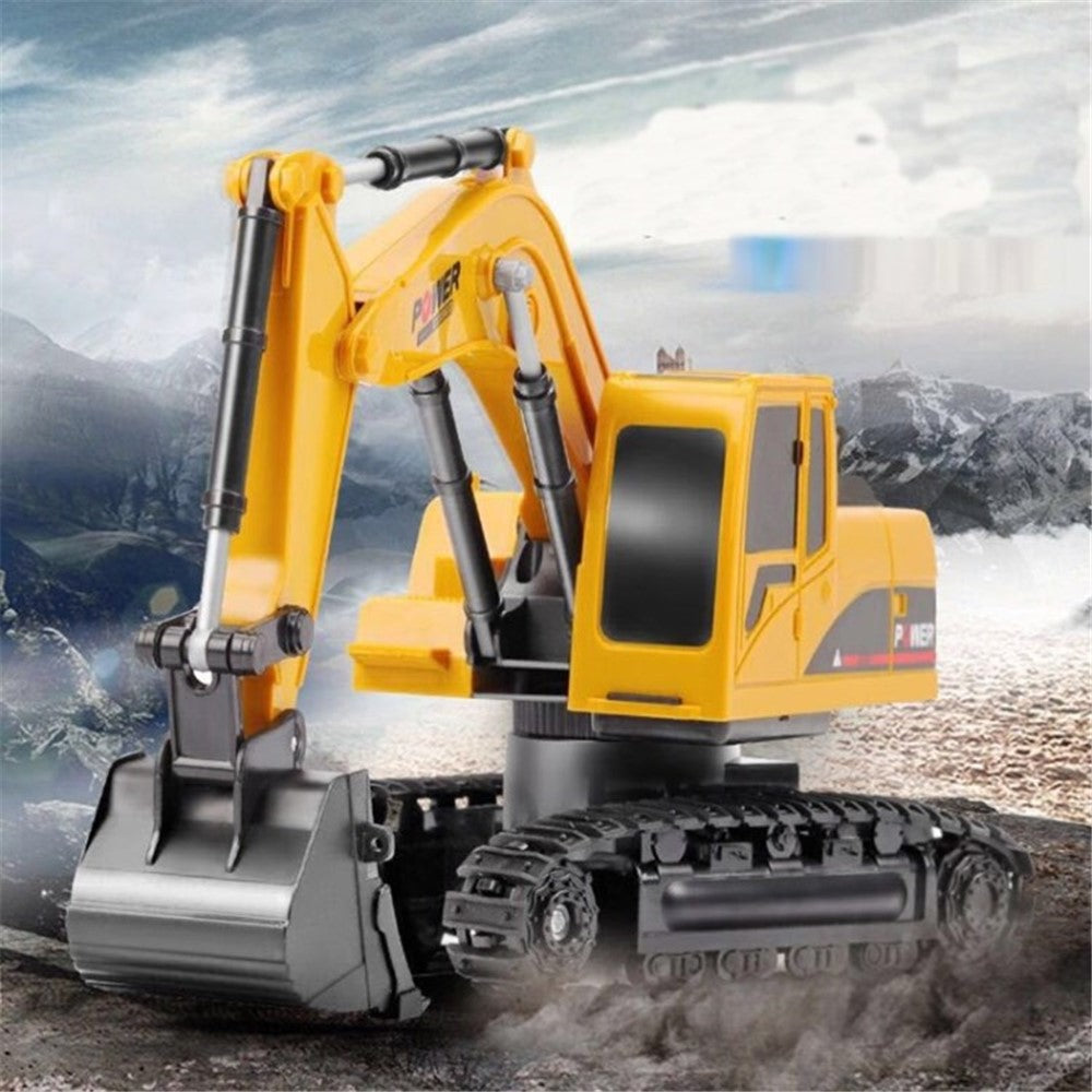 1:24 Wireless Remote Control Excavator 2.4G Six-Way Alloy Excavator Gift