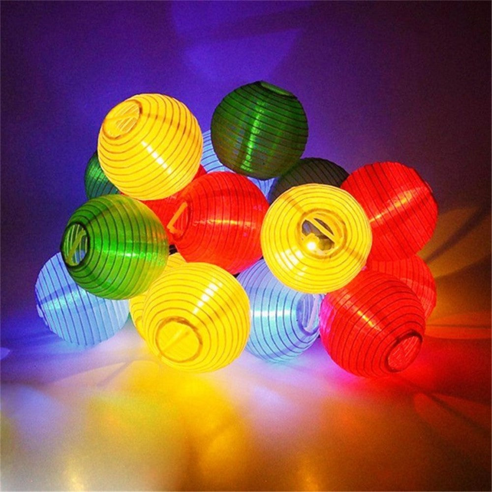 Solar Light LED Lantern Garland Wedding Decor String Lights Outdoor Fairy Garden-30