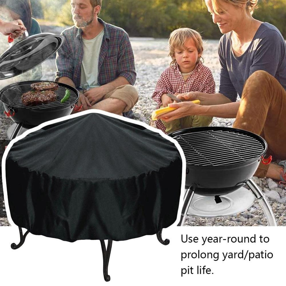 BBQ Cover 210D Waterproof Dustproof Cloth 85x40cm Outdoor Barbecue Stove Cover