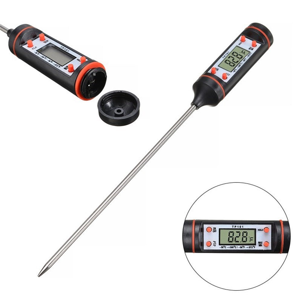 TP101 Digitales Lebensmittelthermometer mit langer Sonde – Ihr BBQ-Temperaturmesser