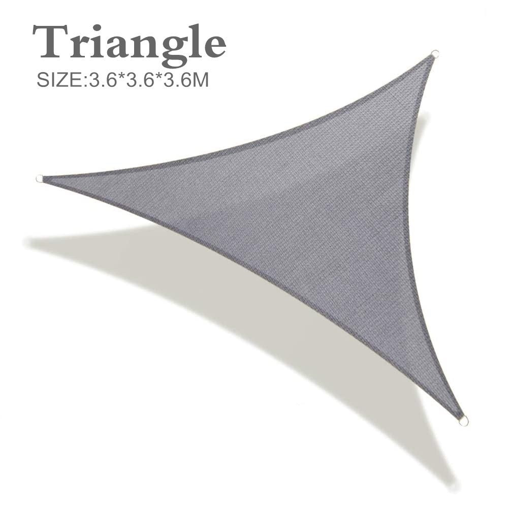 Waterproof Sun Shelter Beach Camping Patio Pool Awning Tent Shelter - Grey/Rectangle/Size: 2 x 3m