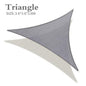 Waterproof Sun Shelter Beach Camping Patio Pool Awning Tent Shelter - Grey/Rectangle/Size: 2 x 3m