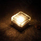 LED Solar Rock Light Waterproof Path Garden Ice Cube Brick Lamp