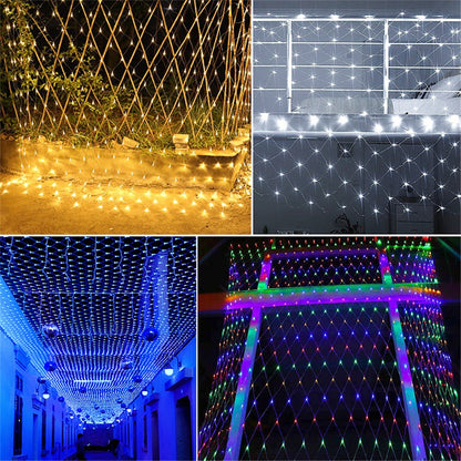 Mesh Lights 880 LED 6m x 4m IP65 Waterproof Net Lights with 8 Modes for Christmas New Year