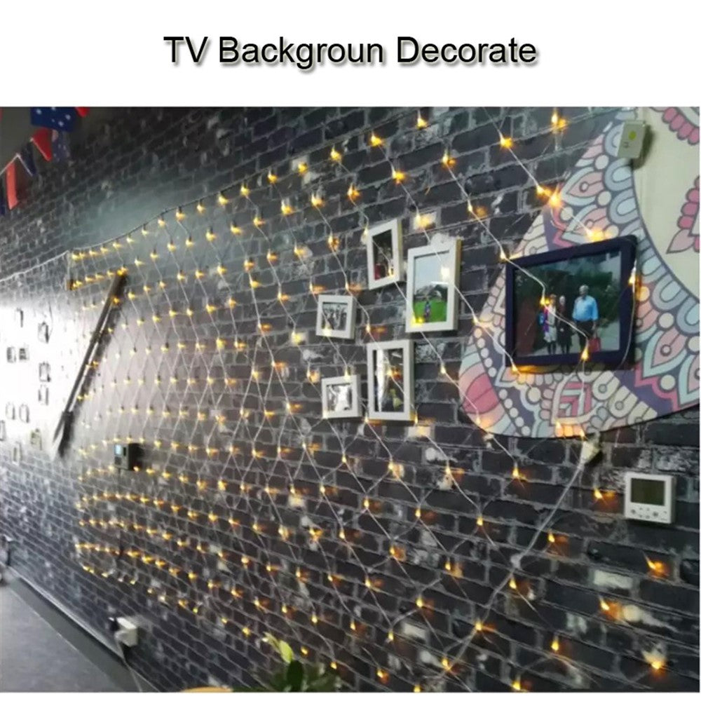 Mesh Lights 880 LED 6m x 4m IP65 Waterproof Net Lights with 8 Modes for Christmas New Year