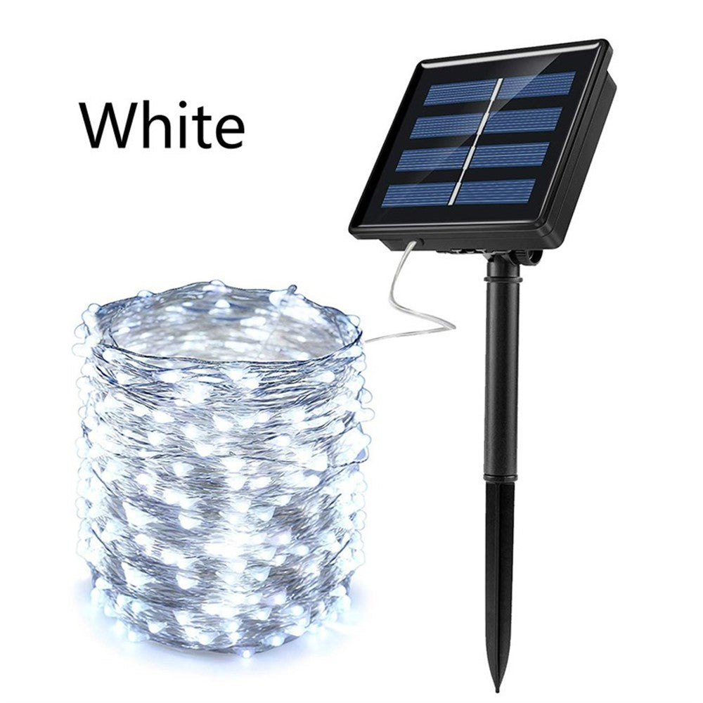 Solar String Light Outdoor Courtyard Copper Wire Light 8 Modes 22m LED Light for Holiday Wedding