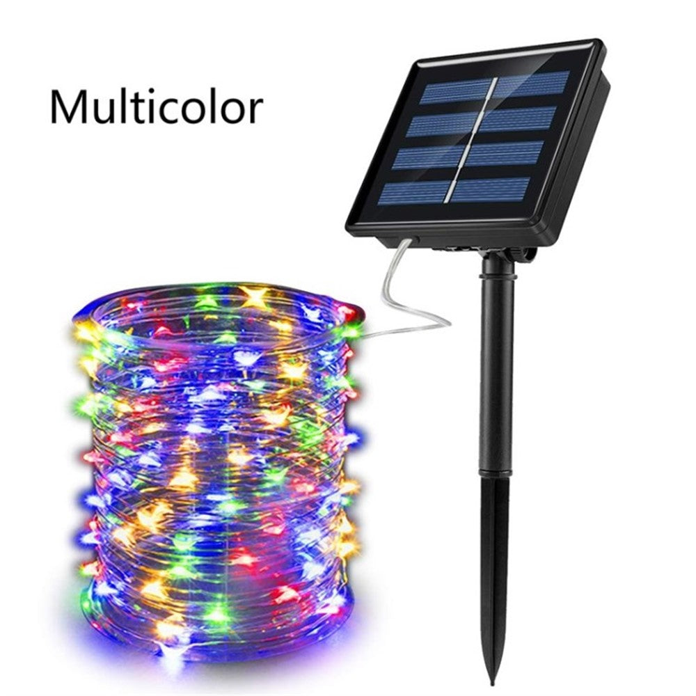Solar String Light Outdoor Courtyard Copper Wire Light 8 Modes 22m LED Light for Holiday Wedding