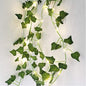 2m 20 LEDs String Light Artificial Ivy Green Leaf Plant Vine Fairy Light Garden Yard Home Patio Decor