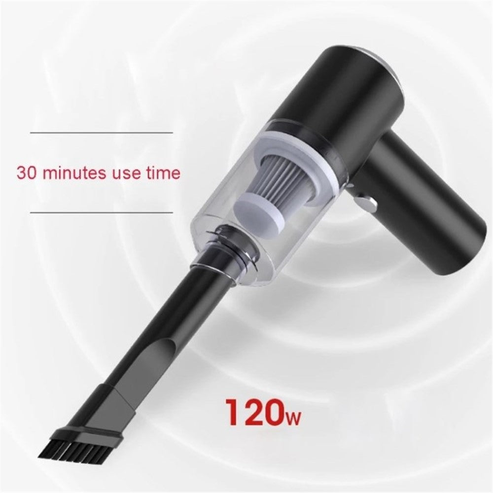 Kabelloser Auto-Staubsauger 6000Pa, 120W Stark, USB-Akku - Ideal für Auto & Zuhause