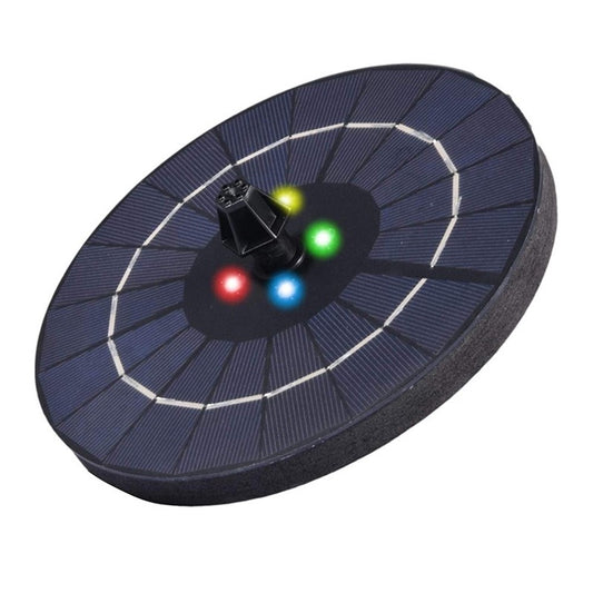 3W Solar Fountain Pump with Colorful LED Lights for Outdoor Garden / Pond / Pool Decoration