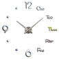 Non-Ticking Wall Clock 3D Sticker Stylish Digital Clock Home Decor
