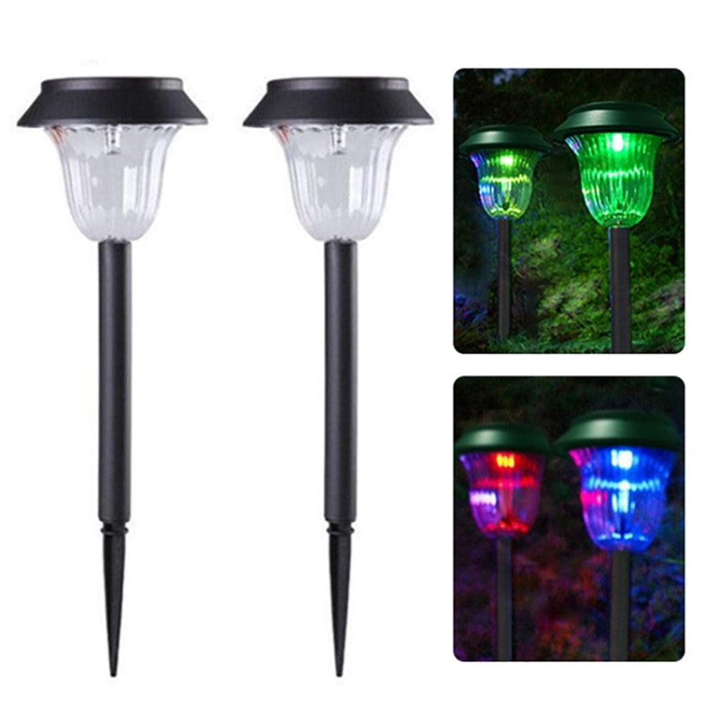 2Pcs/Set Waterproof Solar Light Landscape Light Outdoor Garden Lawn Yard Lamp