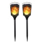 36-LED Solar Flame Light Landscape Light Outdoor Garden Lawn Lamp, Size: L