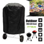 Round Grill Cover Waterproof Heavy Duty Outdoor Oxford Cloth BBQ Grill Cover Dome Smoker Cover