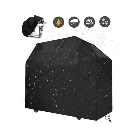 420D Oxford Fabric Waterproof BBQ Grill Cover UV Protection Outdoor Barbecue Grill Cover with Drawstring