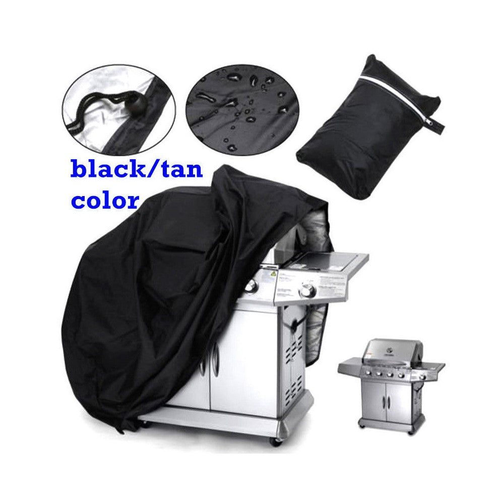 420D Oxford Fabric Waterproof BBQ Grill Cover UV Protection Outdoor Barbecue Grill Cover with Drawstring