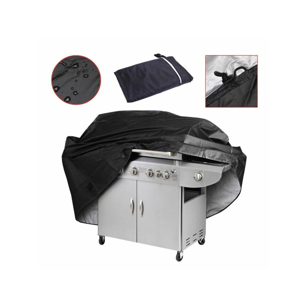 420D Oxford Fabric Waterproof BBQ Grill Cover UV Protection Outdoor Barbecue Grill Cover with Drawstring