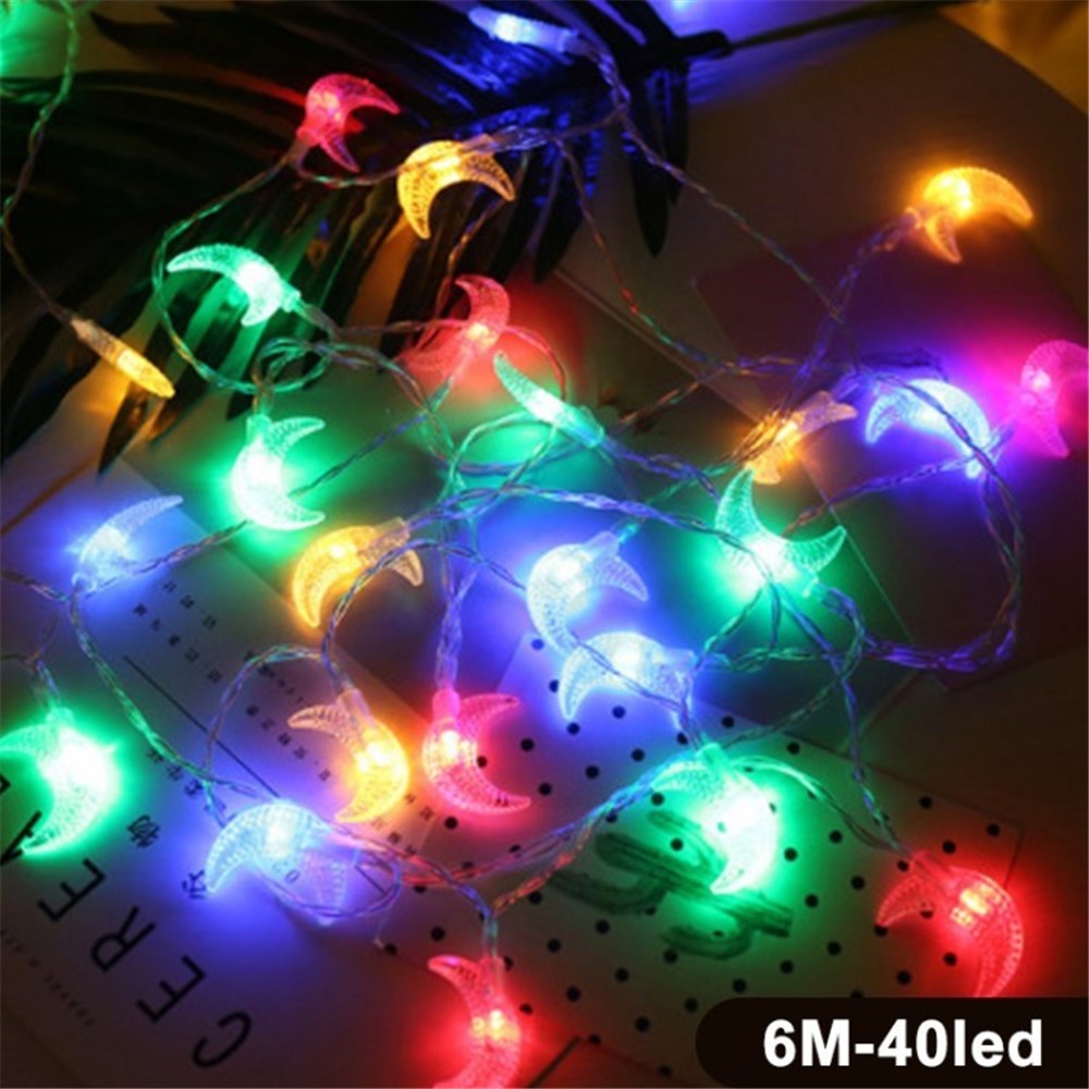 Energy-saving Durable Star Moon Light String for Ramadan Mubarak Festival Wedding Decoration