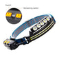 LED Rechargeable Headlamp Bright Head Light Telescopic Zoom Headlamp Flashlight