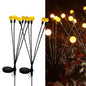 Solar Firefly Light Outdoor Waterproof Starburst Swaying Garden Light Party Decorative Light for Yard Garden Pathway
