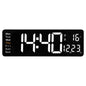 16inch Large Digital Display Wall Clock Remote Control LED Electronic Clocks with Alarms, Countdown Timer & Temp