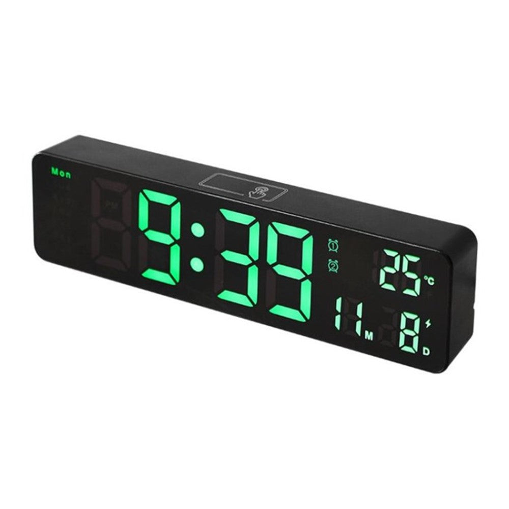 6625D 10in LED Digital Alarm Clock Multifunctional Wall-mounted Clock with Big Number LED Display
