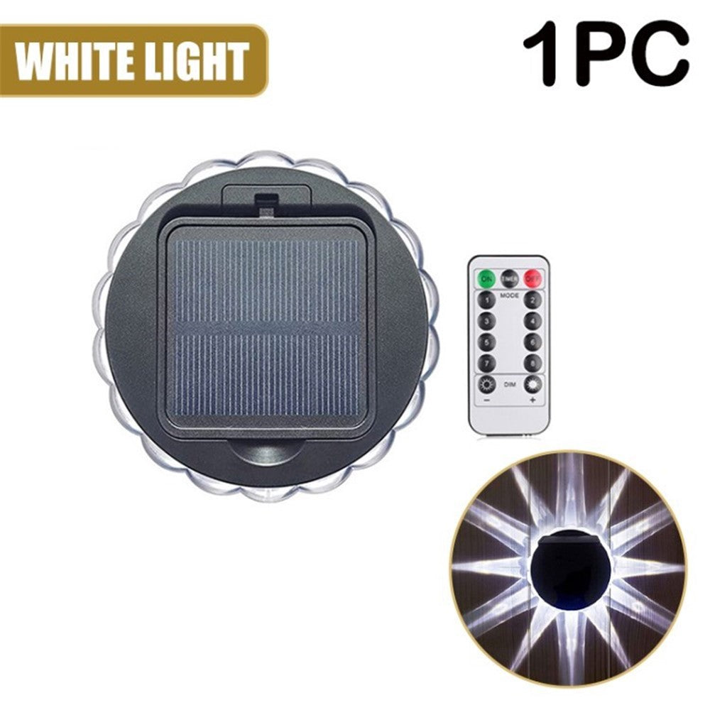 KOMILT Solar Wall Light Waterproof Outdoor Lights for Garden Fence Patio Backyard