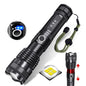 LIYINGYAN LED Flashlight Aluminum Alloy Telescopic Zoomable Flashlight
