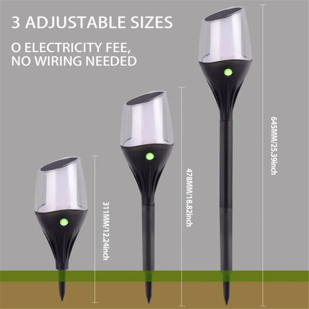 Solar Power Ground Flame Lamp IP65 Waterproof Garden Lawn Landscape LED Light