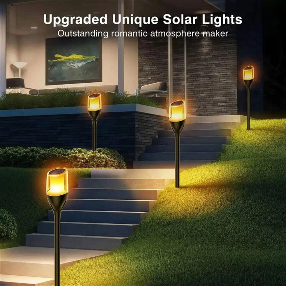 Solar Power Ground Flame Lamp IP65 Waterproof Garden Lawn Landscape LED Light