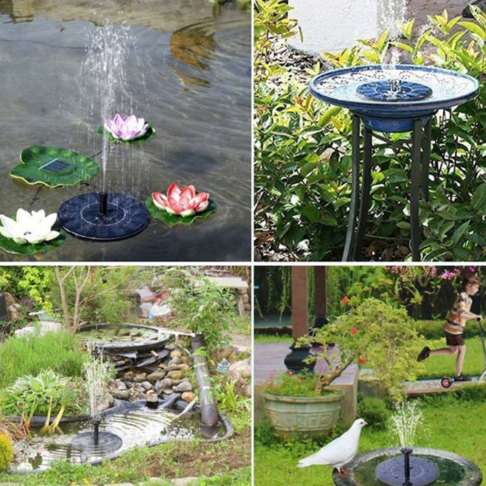 Water Floating Solar Powered Fountain Pump Brushless Bird Bath Fountain Pump Kit