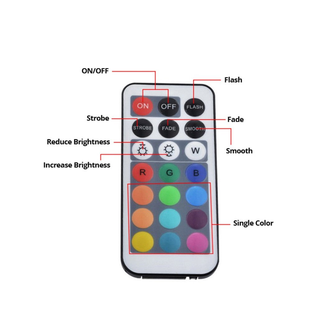 LED Lights with Remote Waterproof Underwater LED Lights Pad Battery Operated