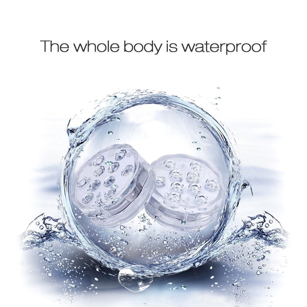 LED Lights with Remote Waterproof Underwater LED Lights Pad Battery Operated