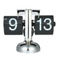 Flip Desk Clock Quiet Small Scale Table Clock Retro Style Digital Display Gear Operated Home Office Decor Quartz Clock