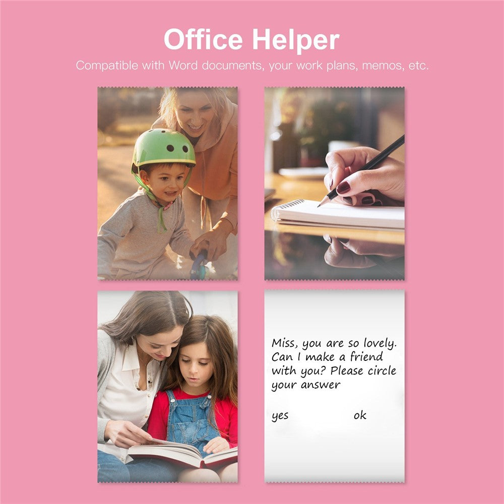 Mini Photo Printer Portable 203DPI Bluetooth-compatible Thermal Printing Machine for iOS Android