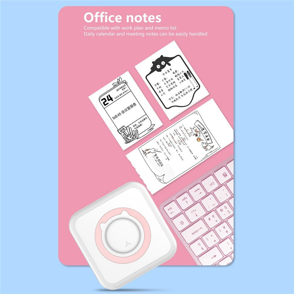 Mini Photo Printer Portable 203DPI Bluetooth-compatible Thermal Printing Machine for iOS Android