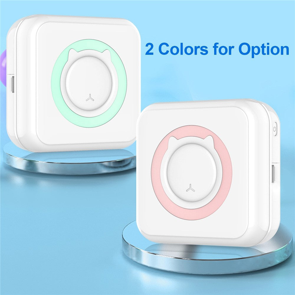 Mini Photo Printer Portable 203DPI Bluetooth-compatible Thermal Printing Machine for iOS Android