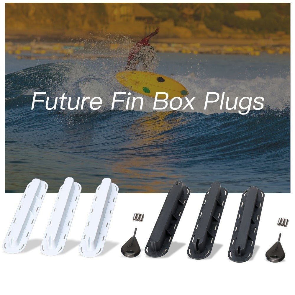 3Pcs Future Tri Fins Box Plugs Fin Base SUP Screw Surf Fins Plugs Set Extra Fin Key Fin Screws