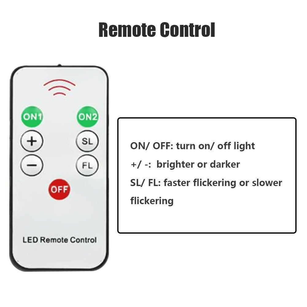 Realistic Warm White LED Flameless Candles with Remote Control for Party Decoration