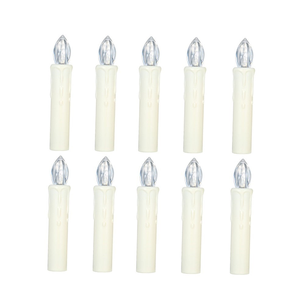 Realistic Warm White LED Flameless Candles with Remote Control for Party Decoration